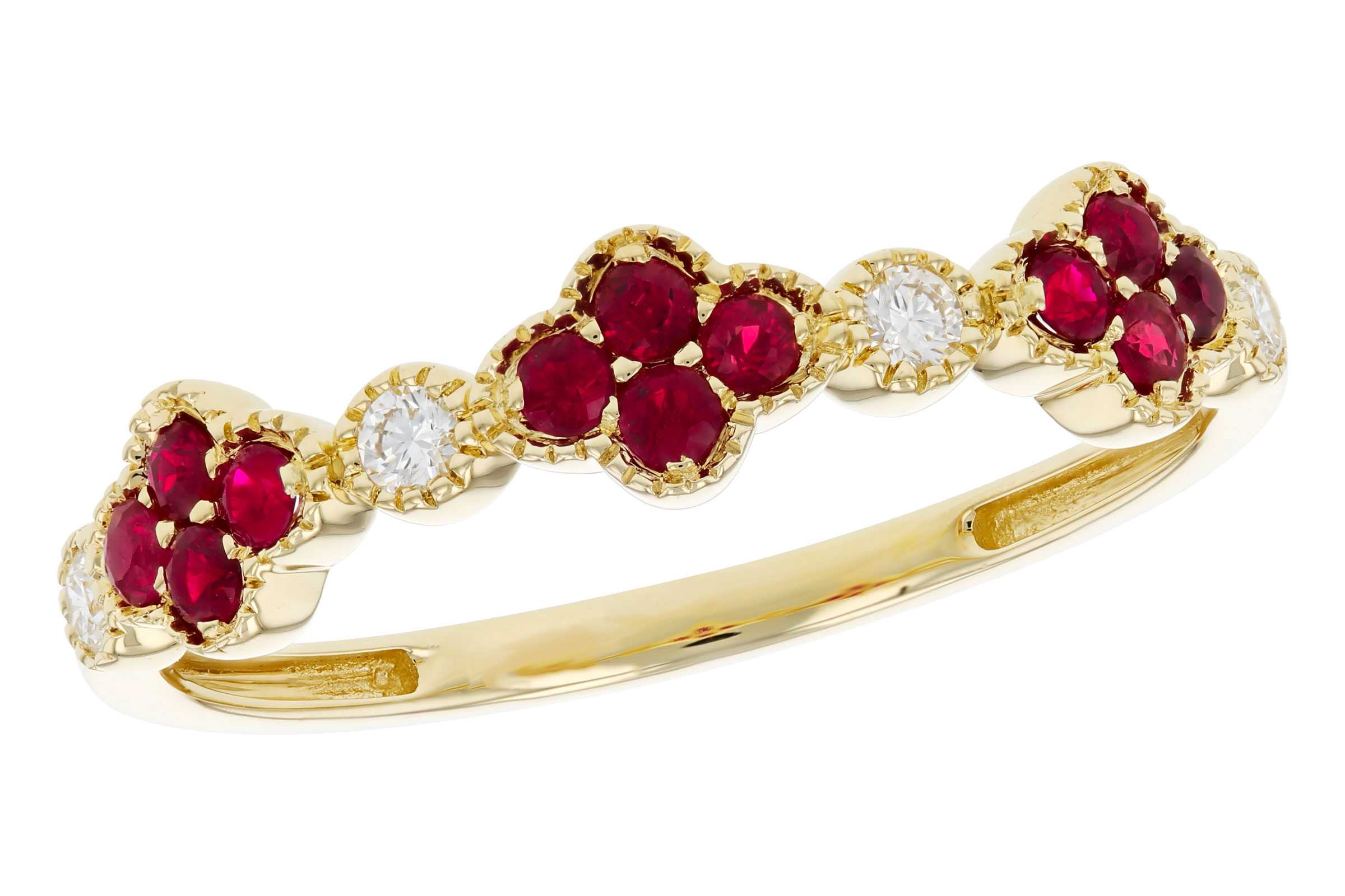G330-39658: LDS WED RG .22 TW RUBY .30 TGW