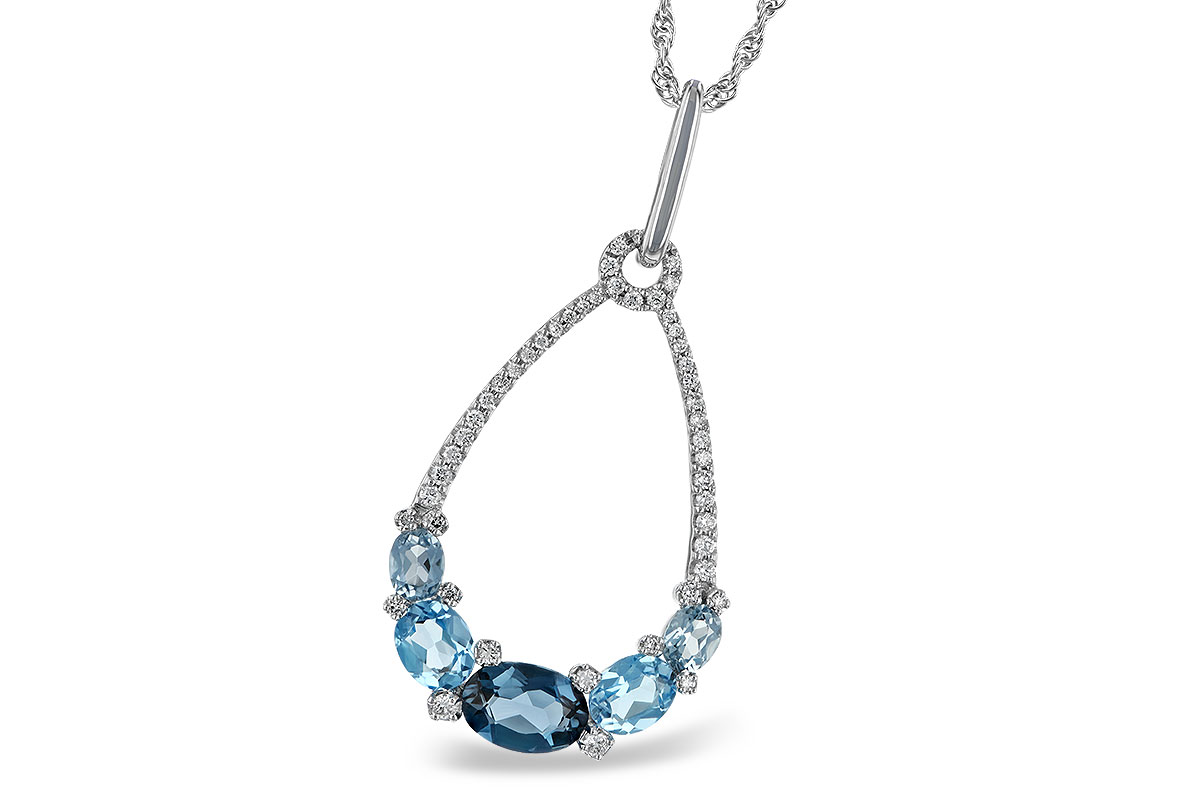 H242-22403: NECK 1.76 BLUE TOPAZ 1.96 TGW