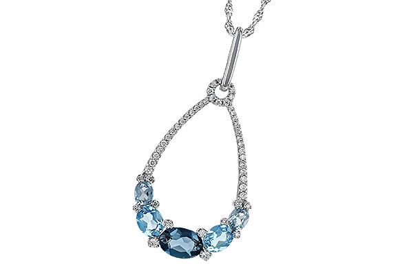 H242-22403: NECK 1.76 BLUE TOPAZ 1.96 TGW