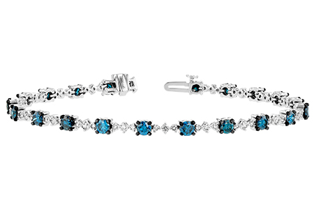 H243-15122: BRACELET 3.00 BLUE DIA 4.05 TW
