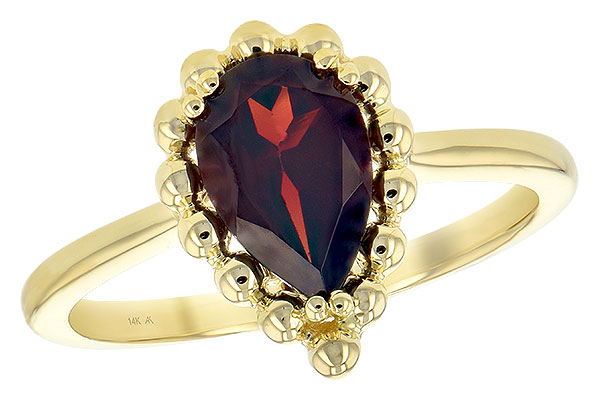 H244-04258: LDS GARNET RING 1.38 CT