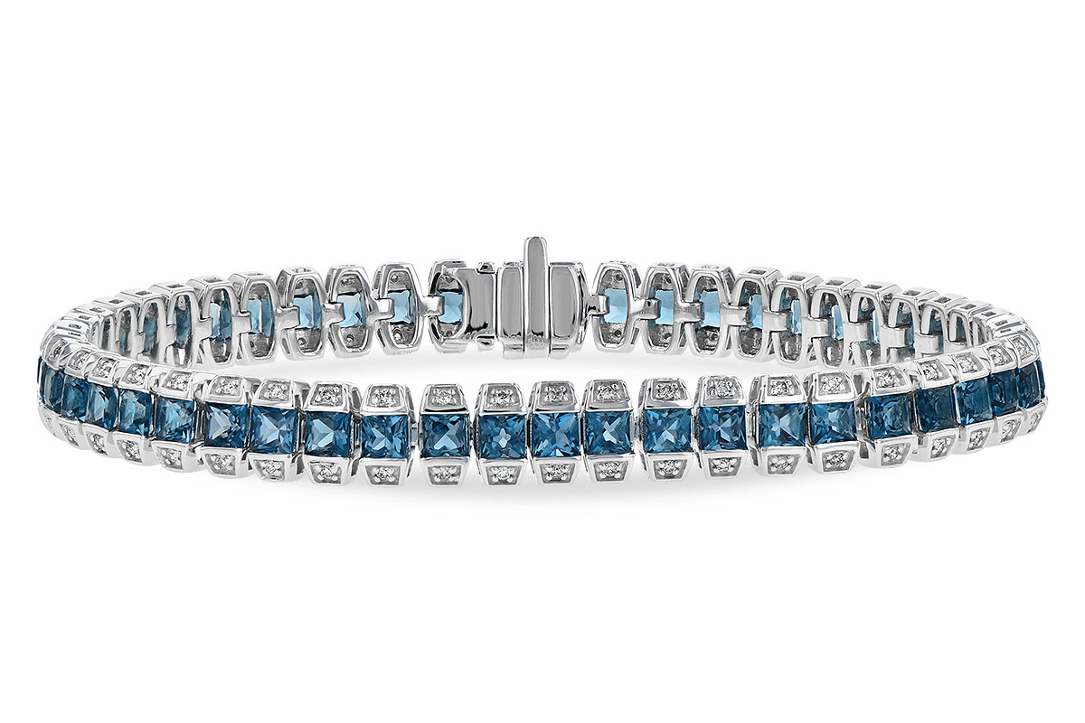 H244-91540: BRACELET 8.58 LONDON BLUE TOPAZ 9.03 TGW