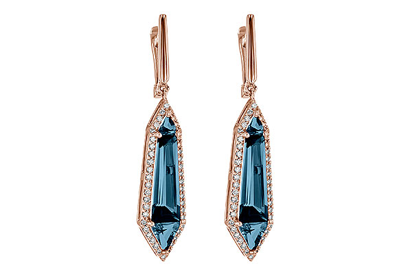 H244-94194: EARR 5.25 LONDON BLUE TOPAZ 5.67 TGW