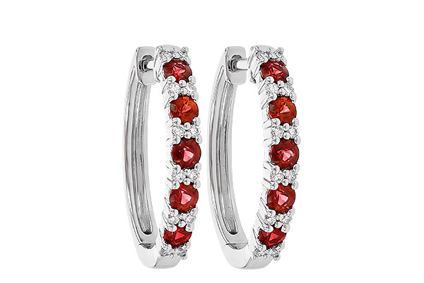 H244-95167: EARR .90 RUBY 1.08 TGW