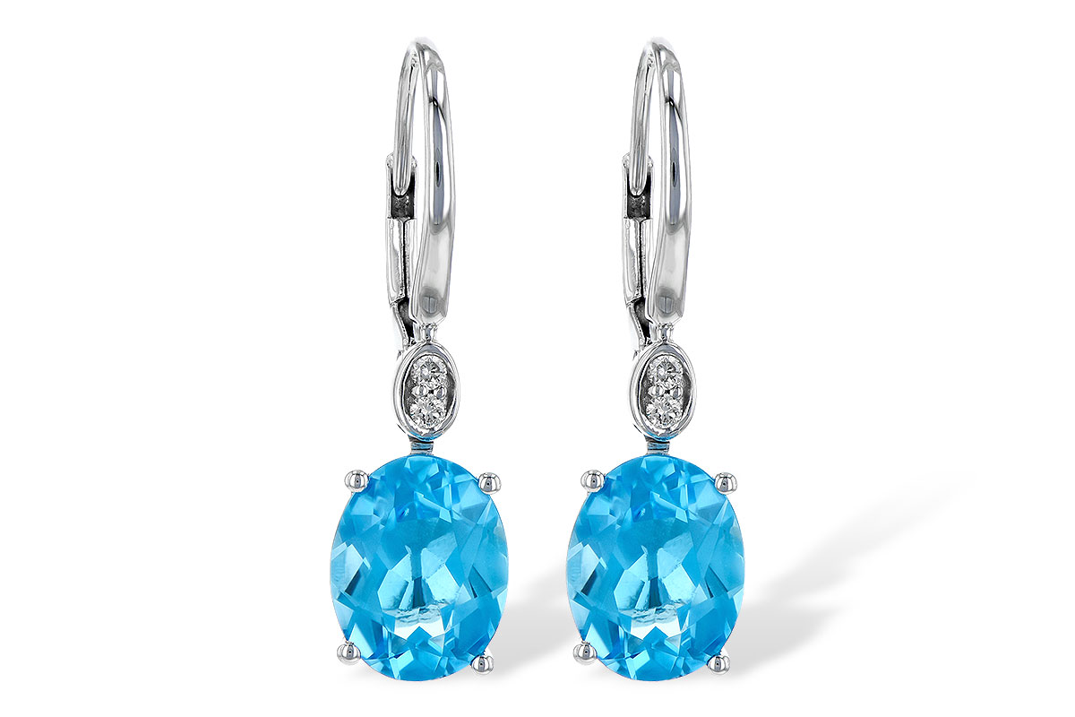 H244-99640: EARR 3.70 TW BLUE TOPAZ 3.75 TGW (9x7MM BT)
