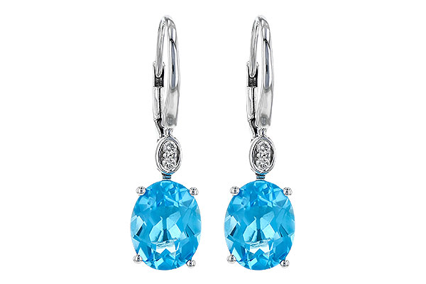 H244-99640: EARR 3.70 TW BLUE TOPAZ 3.75 TGW (9x7MM BT)