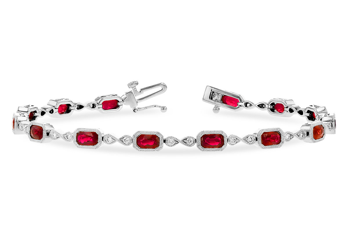 H327-66985: BRACELET 4.50 RUBY 4.82 TGW