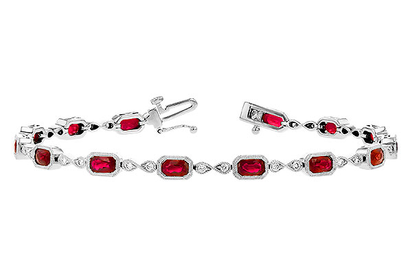 H327-66985: BRACELET 4.50 RUBY 4.82 TGW