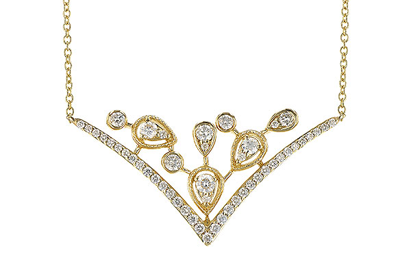 H327-67840: NECKLACE .45 TW