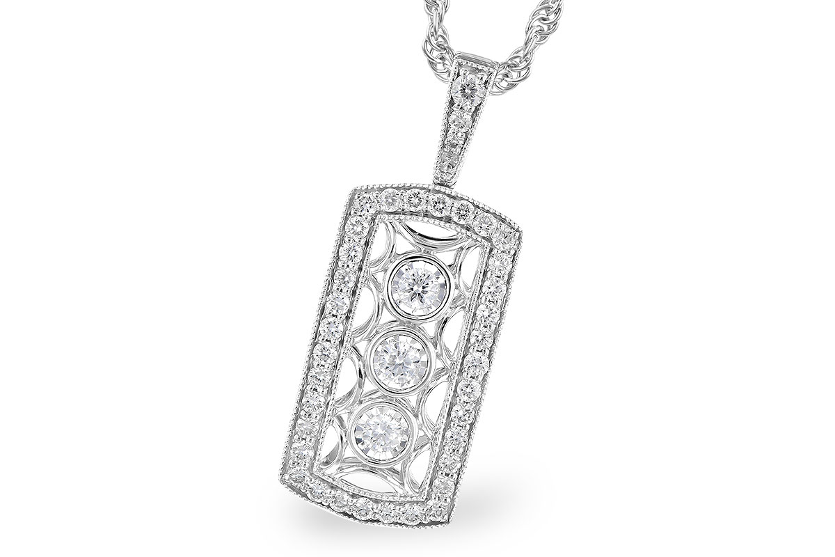 H327-69685: NECKLACE .40 TW