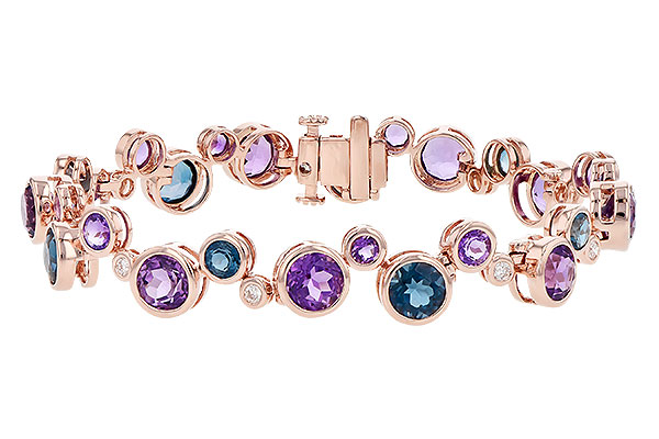 H327-70567: BRACELET 13.90 SEMI-PREC 14.20 TGW