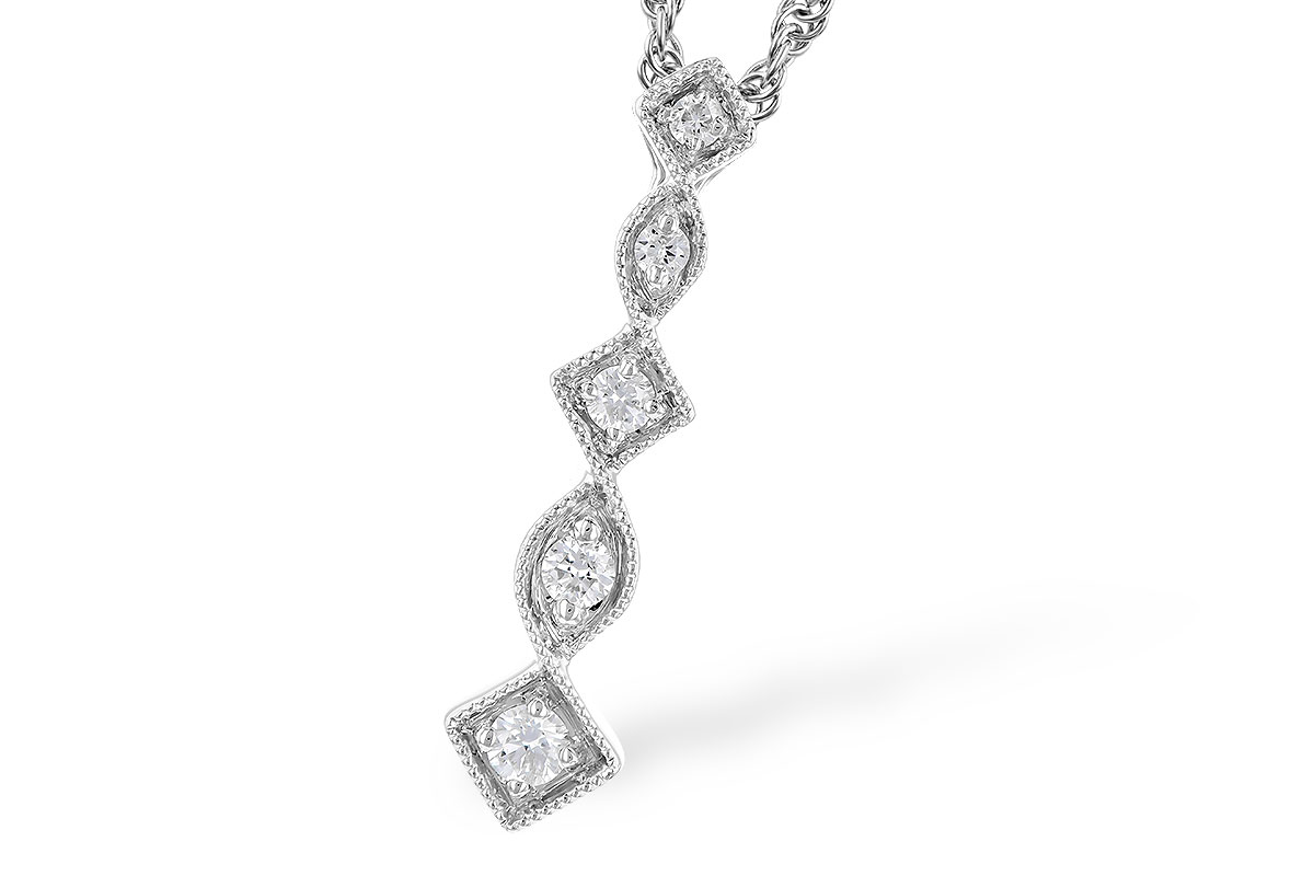 H327-71494: NECKLACE .10 TW
