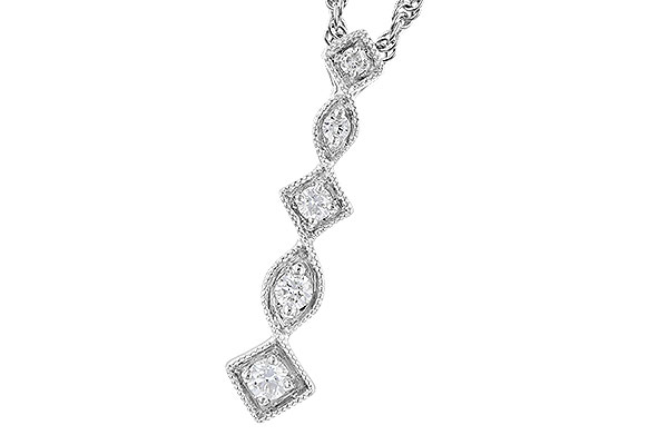 H327-71494: NECKLACE .10 TW