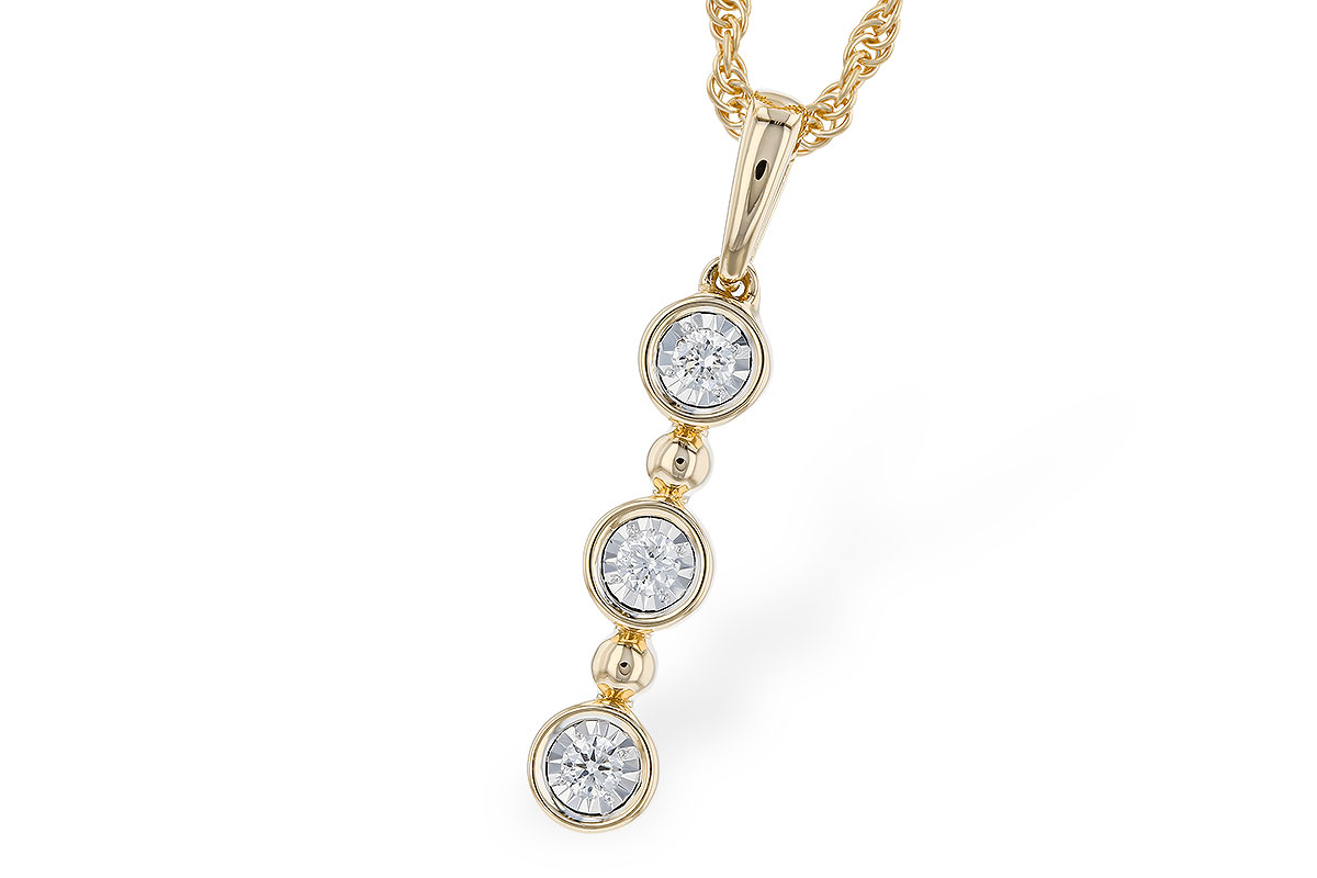 H328-57876: NECKLACE .08 TW