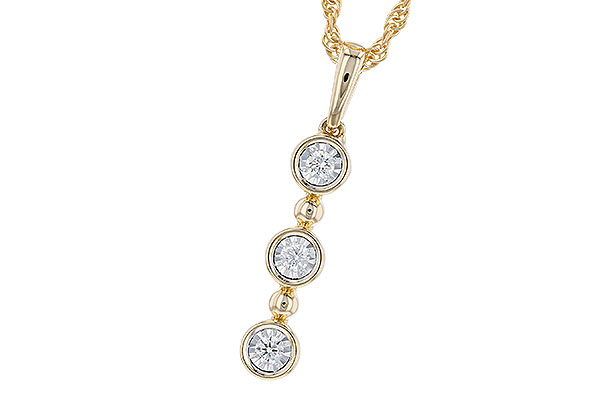 H328-57876: NECKLACE .08 TW