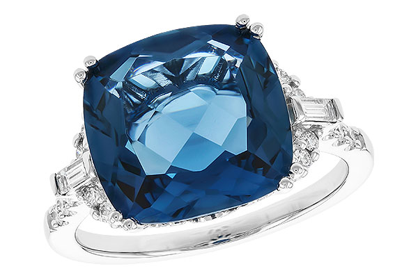 H328-58803: LDS RG 9.00 LONDON BLUE TOPAZ 9.25 TGW (12MM LBT)