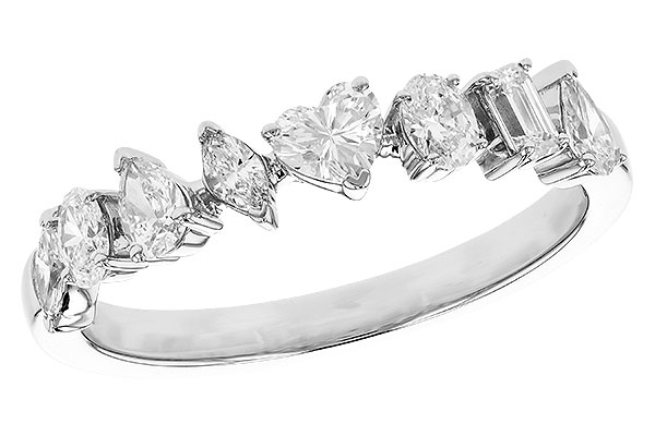 H328-59694: LDS DIA WED RG .69 TW FANCY CUT DIAS