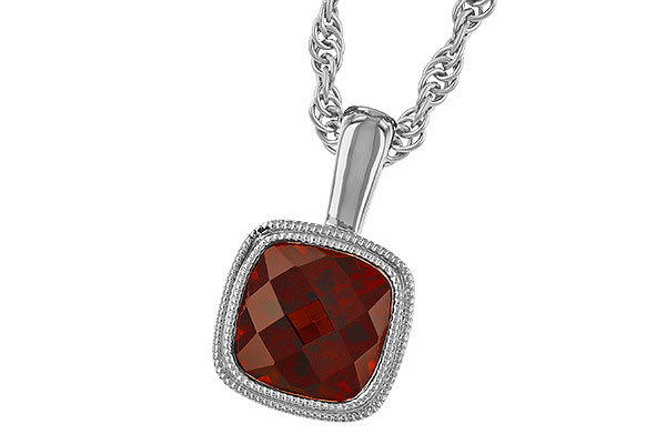 H328-60631: NECKLACE 1.22 CT GARNET