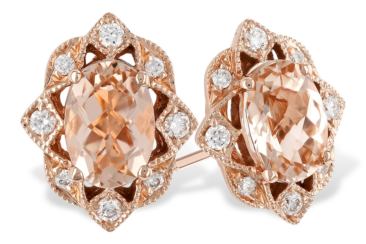 H328-61531: EARR .80 MORGANITE .89 TGW (6x4MM MORG)
