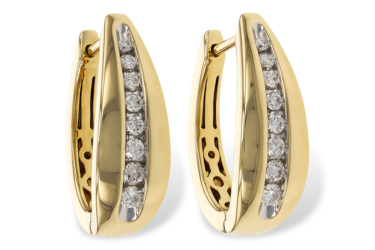H328-63285: EARRINGS .40 TW