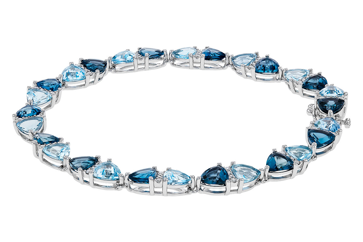 H329-47876: BRACELET 12.20 BLUE TOPAZ 12.50 TGW (7")
