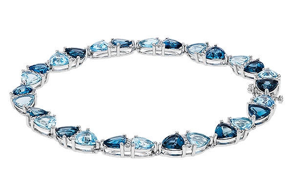 H329-47876: BRACELET 12.20 BLUE TOPAZ 12.50 TGW (7")