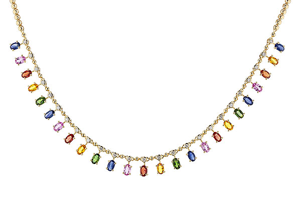 H329-49658: NECK 6.75 MULTI-COLOR SAPP 7.21 TGW (17.25")