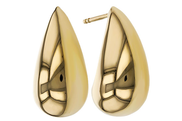 H329-51494: GOLD EARRINGS (20MM)