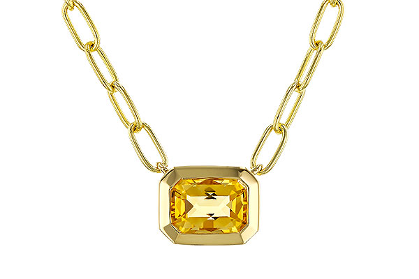 H329-51522: NECKLACE .86 CITRINE (18")