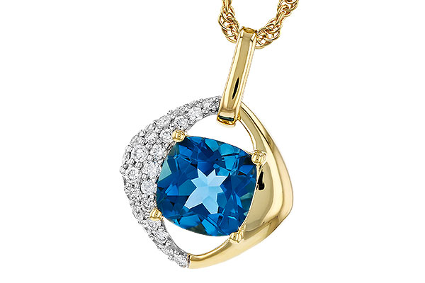 H330-36931: NECK 1.43 LONDON BLUE TOPAZ 1.62 TGW (7MM LBT)