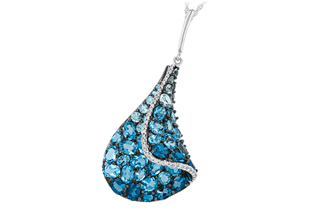 K242-23312: NECK 4.81 BLUE TOPAZ 4.94 TGW