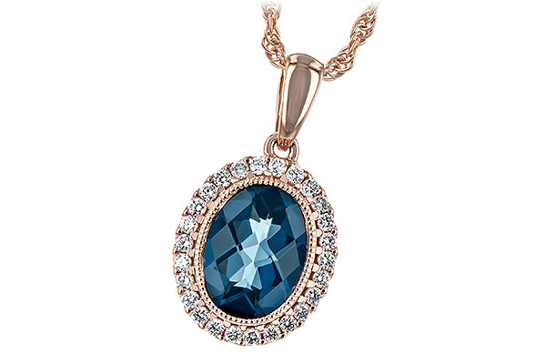 K244-01467: NECK 1.28 LONDON BLUE TOPAZ 1.41 TGW