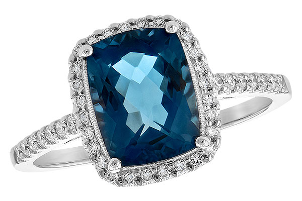 K244-08803: LDS RG 2.42 LONDON BLUE TOPAZ 2.62 TGW