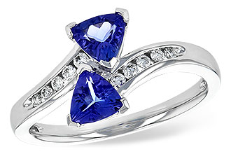 K244-91540: LDS RG .77 TW TANZANITE .90 TGW