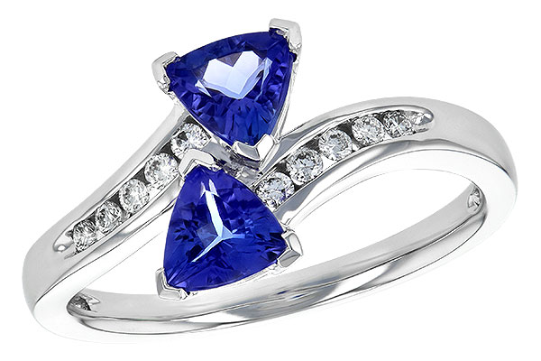 K244-91540: LDS RG .77 TW TANZANITE .90 TGW