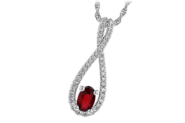 K244-93303: NECK .50 RUBY .74 TGW