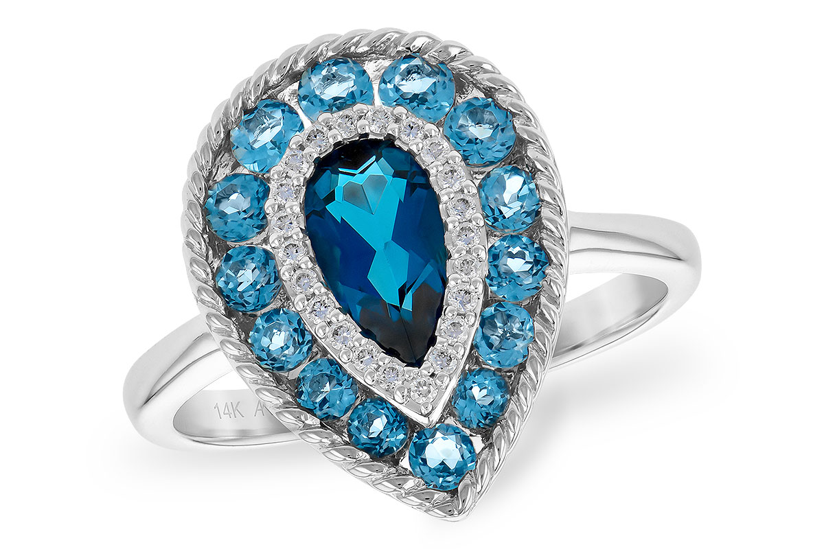 K244-95167: LDS RG 1.52 TW BLUE TOPAZ 1.60 TGW