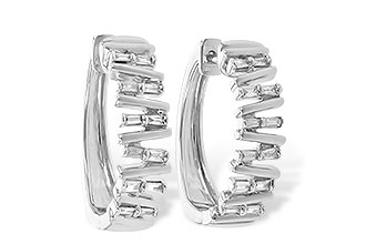 K244-96076: EARR .30 TW BAGUETTE DIAS
