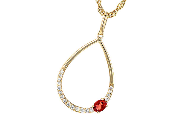 K244-98776: NECK .19 GARNET .28 TGW
