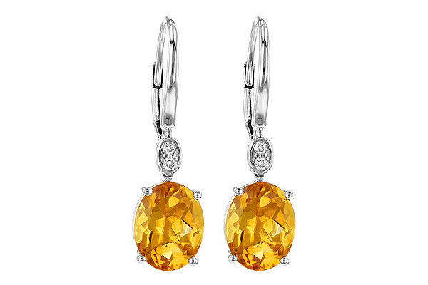 K244-99640: EARR 3.20 TW CITRINE 3.25 TGW (9x7MM CIT)