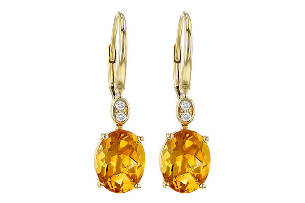 K244-99640: EARR 3.20 TW CITRINE 3.25 TGW (9x7MM CIT)
