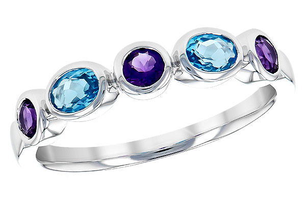 K327-66949: LDS RG .65 SEMI-PRECIOUS TW (AMY,BLUE TOPAZ)