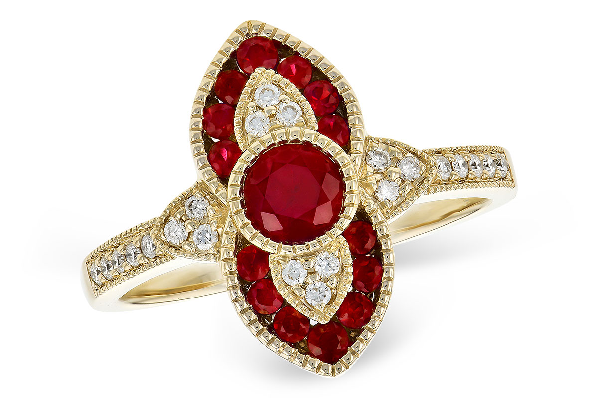 K327-66985: LDS RG .63 TW RUBY .75 TGW