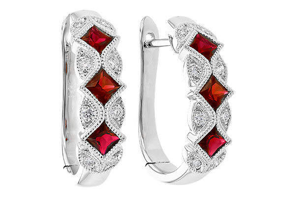 K327-69694: EARR .75 RUBY .87 TGW