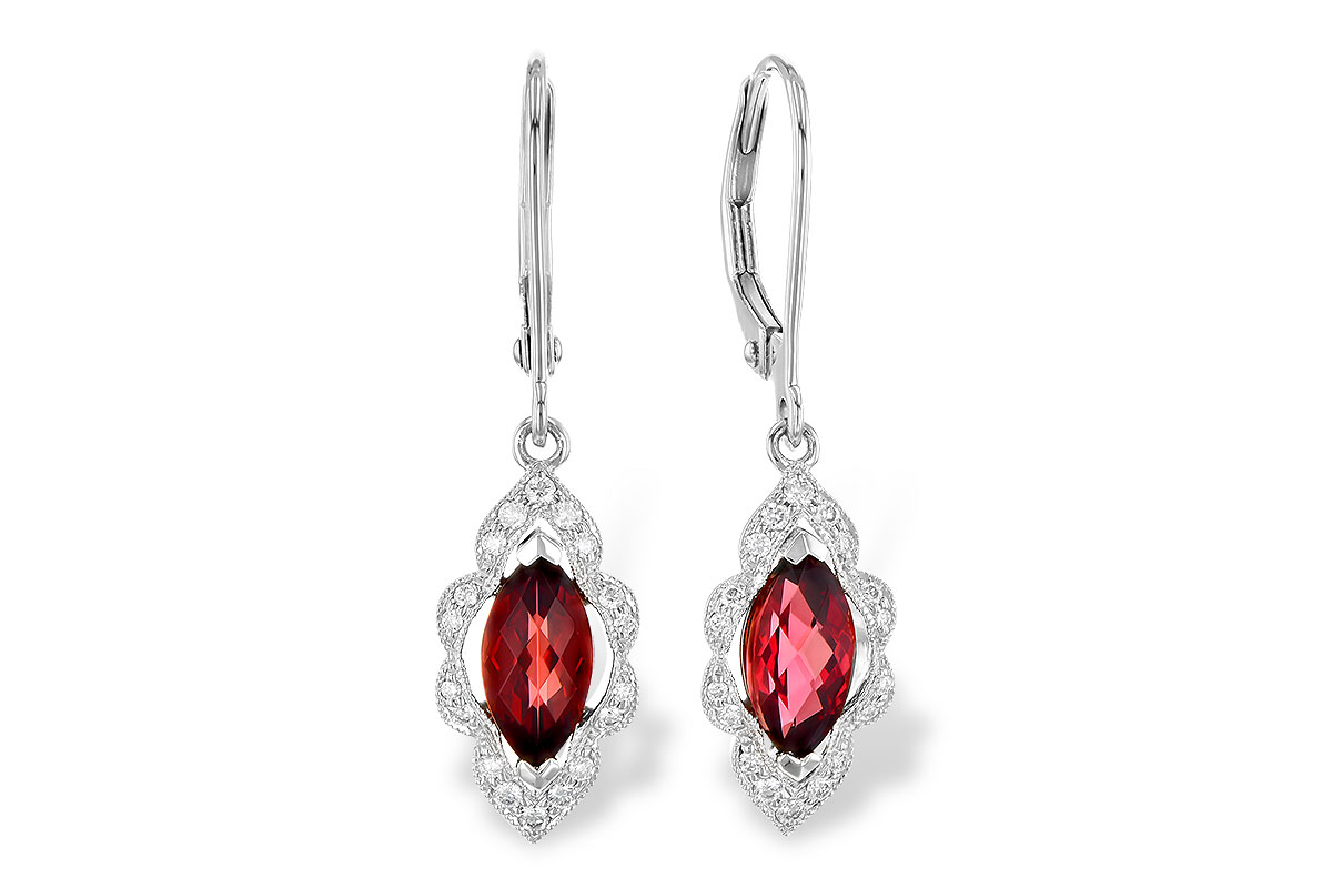 K327-71540: EARR 1.10 TW GARNET 1.25 TGW