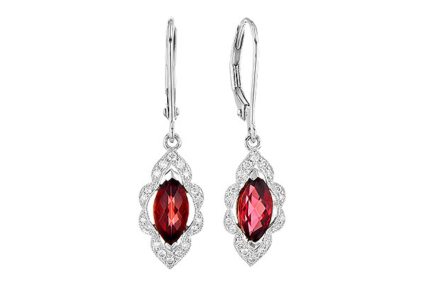K327-71540: EARR 1.10 TW GARNET 1.25 TGW