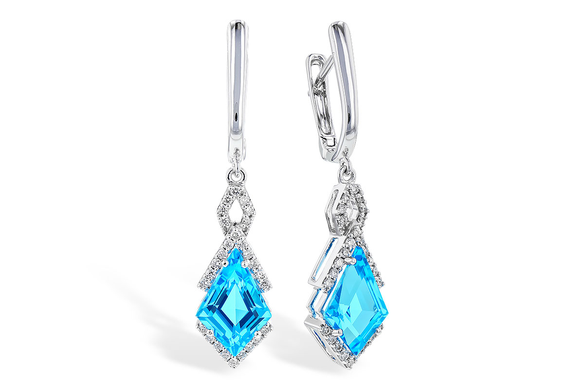 K328-56949: EARR 2.72 TW BLUE TOPAZ 2.90 TGW