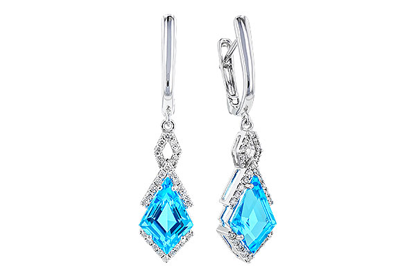 K328-56949: EARR 2.72 TW BLUE TOPAZ 2.90 TGW