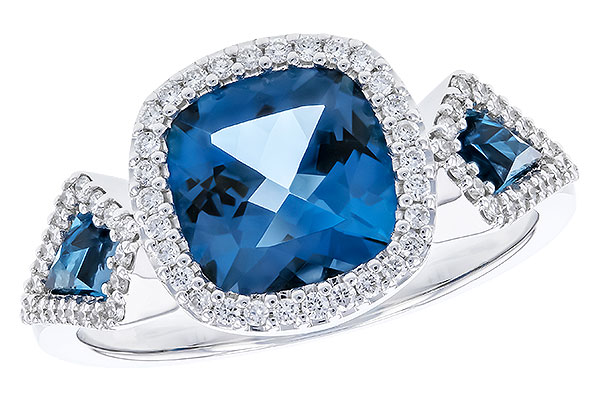 K328-57849: LDS RG 2.46 TW LONDON BLUE TOPAZ 2.72 TGW