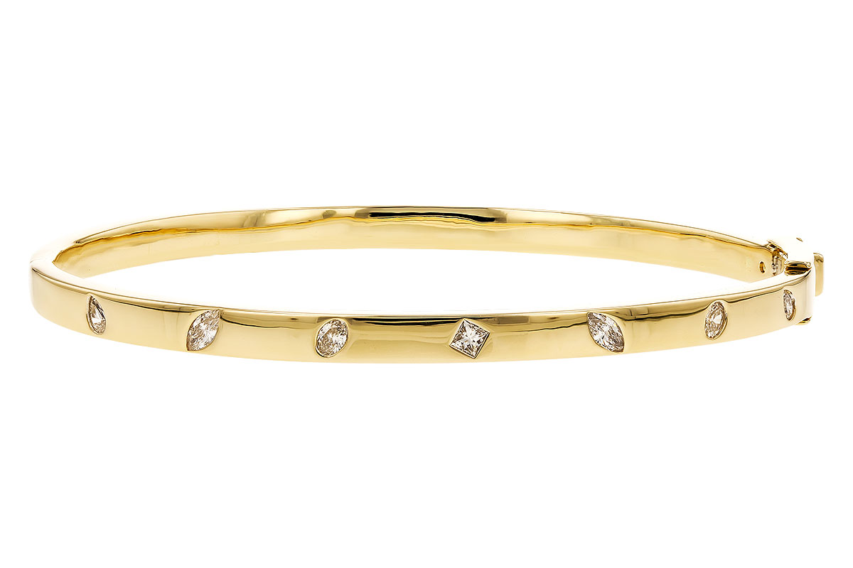 K328-61494: BANGLE .35 TW FANCY CUT DIAMONDS